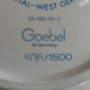Порцелан чиния W Goebel West Germany Limited Edition, снимка 12