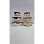 Комплект луксозни кутии от аркопал за съхранение на храна с пластмасови капаци, 3 броя, снимка 1 - Прибори за хранене, готвене и сервиране - 44152300