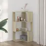 vidaXL Ъглова етажерка 3 нива дъб сонома 50x50x102 см инженерно дърво, снимка 3
