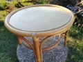 Комплект от два стола и маса от ратан, снимка 5