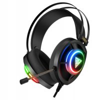 Слушалки с микрофон Геймърски Gamdias HEBE M3 7.1 Черни с RGB подсветка Gaming Headset, снимка 1 - Слушалки и портативни колонки - 35784857