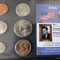 Комплектен сет - САЩ от 6 монети , John F.Kennedy, снимка 1 - Нумизматика и бонистика - 42493518