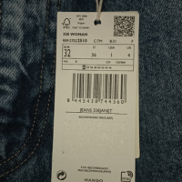 High waist Tapered Jeans Mango 32 , снимка 4 - Дънки - 44926875