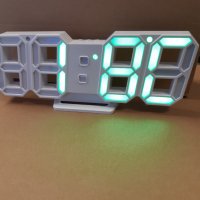 3D LED часовник с аларма, снимка 2 - Друга електроника - 35718613