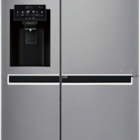 Хладилник с фризер LG GSJ-761PZXV SbS Общ капацитет (л): 601 Последна бройка, снимка 1 - Хладилници - 36083128