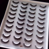 3D изкуствени мигли 20 чифта в кутия , снимка 1 - Козметика за лице - 33883439