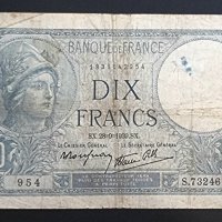 Франция.  1939 г. 10 франка., снимка 2 - Нумизматика и бонистика - 42218761