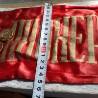 Старо руско съветско флагче лента със значки знаме значка, снимка 7 - Антикварни и старинни предмети - 41471633
