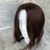 Дамско тупе💯 Човешка коса Шоколад, снимка 3 - Аксесоари за коса - 41460573