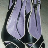 Дамски обувки с висок ток от естествена кожа, снимка 10 - Дамски обувки на ток - 36112979