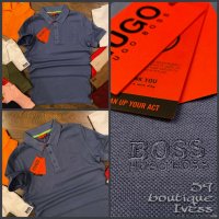 Hugo Boss мъжка тениска с яка 13 цвята , снимка 5 - Тениски - 35740872