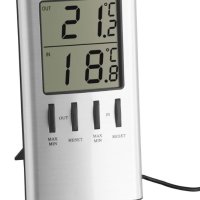 Термометър"TFA"за външна и вътрешна температура-с кабел нов, снимка 1 - Друга електроника - 40339374
