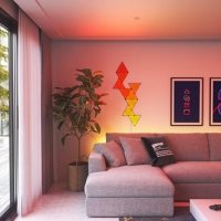Нови 9 смарт LED панела Nanoleaf Стенни лампи за декориране на стаи , снимка 6 - Лед осветление - 42467038