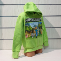 Нов детски суичър в зелен цвят с дигитален печат MINECRAFT, снимка 7 - Детски анцузи и суичери - 36353506