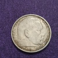 2 Марки 1938 г сребро Трети Райх , снимка 3 - Нумизматика и бонистика - 41540556