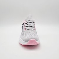 Дамски олекотени маратонки в светло сиво с розово , снимка 3 - Маратонки - 40455265