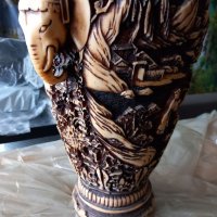 Стара азиатска ваза, снимка 2 - Антикварни и старинни предмети - 41633793