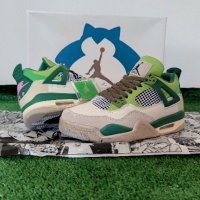 Nike Air Jordan 4 Green Snorlax Нови Оригинални Обувки Размер 38 Номер Маратонки Кецове, снимка 1 - Маратонки - 44221282