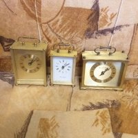 Немски кварцови часовника работещи месингови, снимка 1 - Стенни часовници - 35989964