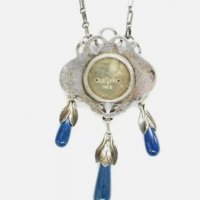 EVALD NIELSEN   antique 925 Strl Silver Necklace, 35.5g, снимка 7 - Антикварни и старинни предмети - 35816639