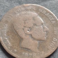 Рядка монета 10 сентавос 1878г. Испания Алфонсо XII уникат за КОЛЕКЦИОНЕРИ 30435, снимка 5 - Нумизматика и бонистика - 42686808