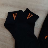 Сет Маска и Чорапи Vlone комплект за общо 32лв Черни Оранжеви Детайли Balaclava Mask Socks Шапка, снимка 2 - Други - 40238531