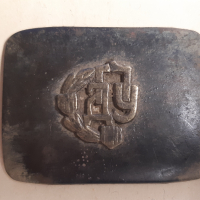 Стара бронзова тока за колан, снимка 1 - Антикварни и старинни предмети - 36126753