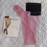 CERVIN - Нови луксозни чорапи за жартиери - резервирани, снимка 1 - Бельо - 42428036