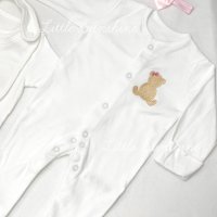 Royal Bear - комплект за изписване 8 части,  с одеялце, бродерия Мече, organic Cotton  , снимка 4 - Комплекти за бебе - 42425456