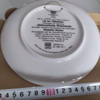 Баварски порцелан рисувана чиния, сертификат, снимка 5 - Антикварни и старинни предмети - 34521775