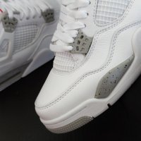 Nike Air Jordan 4 Retro White Oreo Нови Оригинални Обувки Размер 41 Номер Бели , снимка 4 - Кецове - 41681464