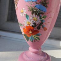 Стара ваза стъкло Бохемия , снимка 4 - Антикварни и старинни предмети - 41726860