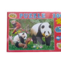 Детски пъзел 100 части - Панда, снимка 1 - Игри и пъзели - 42685254