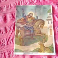 Свети Мина стара отпечатка , снимка 1 - Антикварни и старинни предмети - 41022206