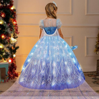 VIPten Светеща рокля на принцеса за момичета с аксесоари, 2-3 години, снимка 5 - Детски рокли и поли - 44532089