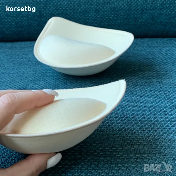 Бежови капковидни подплънки – ултра дебели, за впечатляващ обем- 3401, снимка 1