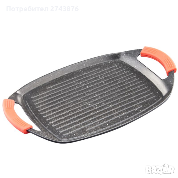 Скара грил за котлон и фурна ЕК-2821 IG , Лят алуминий, Индукционно дъно, Силиконови подвижни дръжки, снимка 1