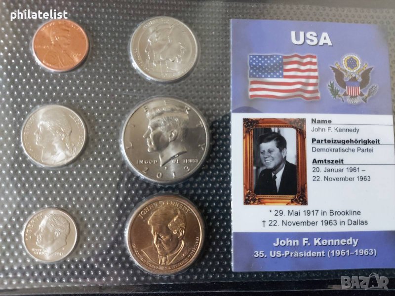 Комплектен сет - САЩ от 6 монети , John F.Kennedy, снимка 1