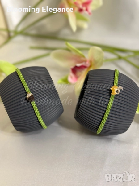 Ръчно изработени гривни - катерица с жълъд, снимка 1