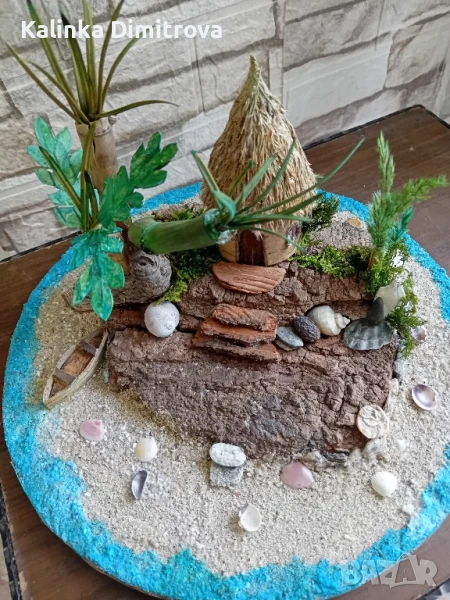 Островът-ръчно изработена декорация., снимка 1