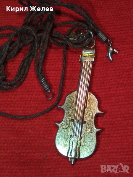 ЗЛАТИСТ АРТ МЕДАЛЬОН - ЦИГУЛКА с ФАСЕТИРАН КРИСТАЛ КОЛИЕ МУЗИКАЛЕН ПЕНДАНТ 25518, снимка 1