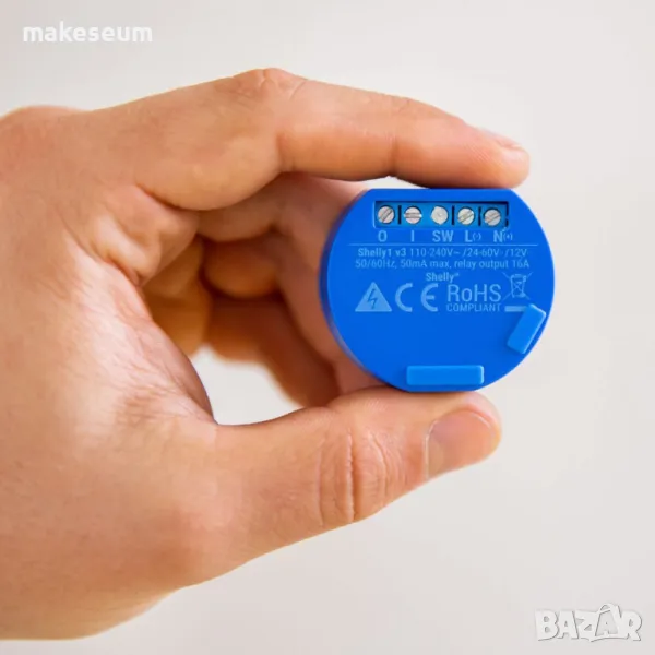 Shelly 1 16A WiFi smart home реле , снимка 1