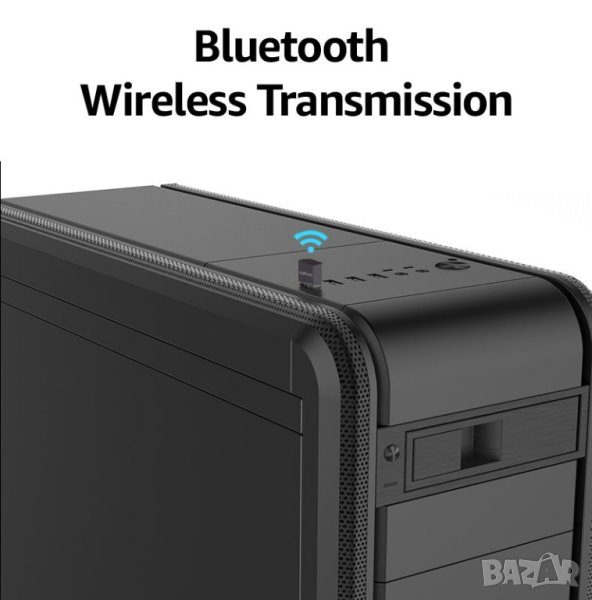 Универсален Безжичен Bluetooth 5.0 USB Адаптер Аудио Трансмитер 20 Метра Обхват 3Mbps CSR8510 Чип, снимка 1