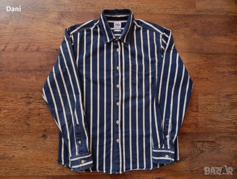 Мъжка дънкова риза на Zara, снимка 1
