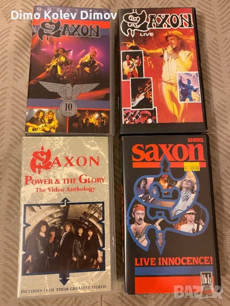 SAXON VHS Видео Касети HiFi Sound , снимка 1