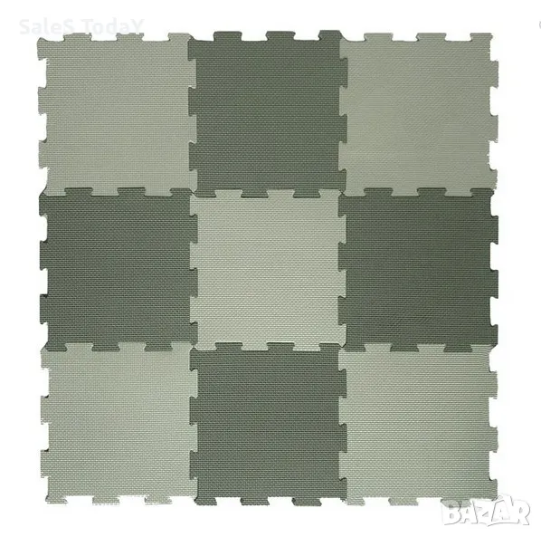 Килимче, подов пъзел, Зелен килим, 9 ч., 31*31см, снимка 1