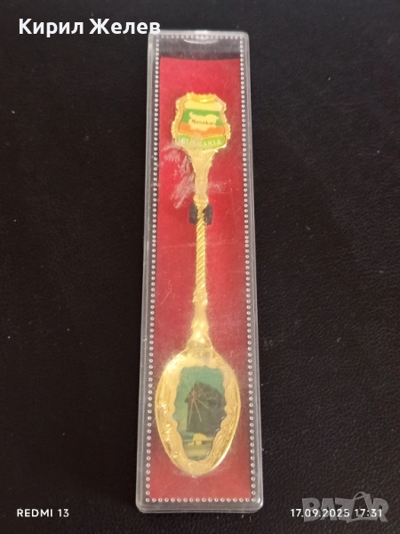 Колекционерска лъжичка сувенир спомен от НЕСЕБЪР перфектна 14204, снимка 1