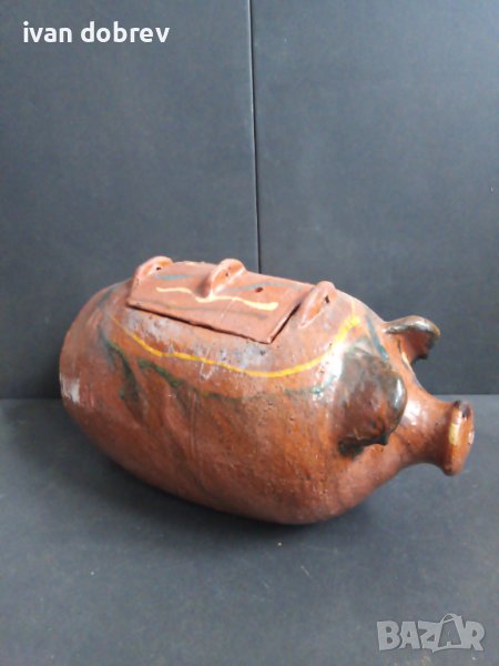 Керамично прасенце гюведже за готвене на фурна, снимка 1