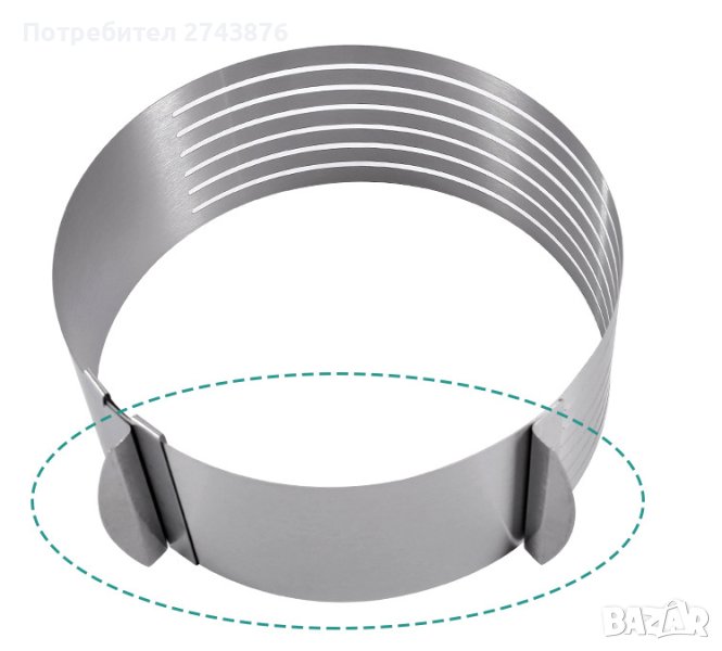 РЕГУЛИРУЕМА ФОРМА ЗА РЯЗАНЕ НА БЛАТОВЕ,МЕТАЛЕН РИНГ ЗА БЛАТОВЕ,ДИАМЕТЪР 15-20СМ, снимка 1