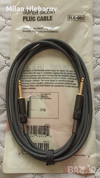 Кабел с два "super silent plugs" безшумни жака, снимка 1